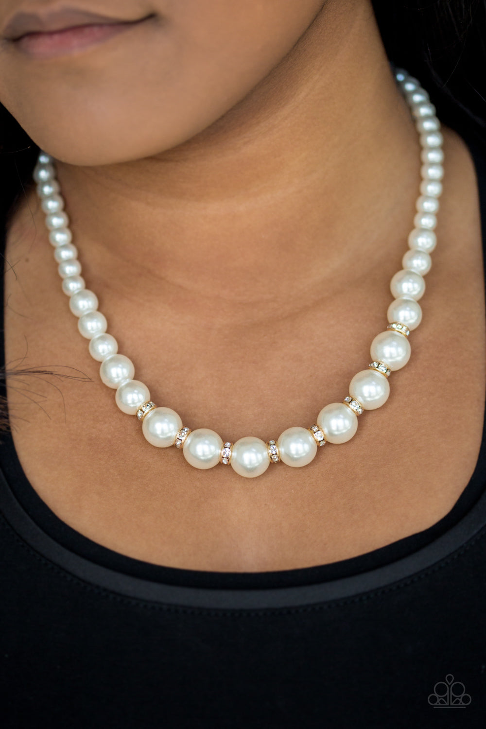 Show-Stopping Shimmer White Gem Statement Necklace – WICKED WONDERS