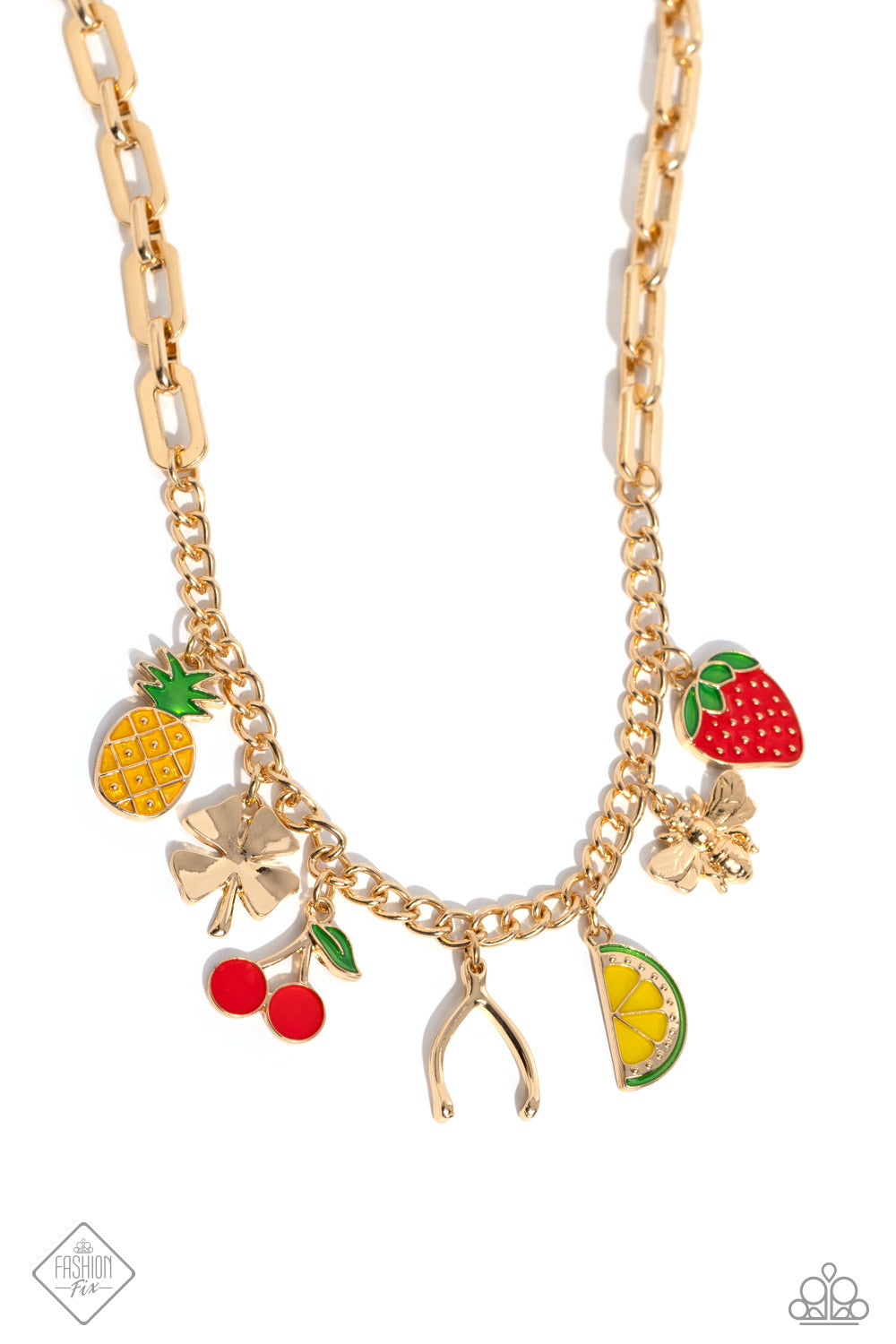 Paparazzi Accessories - Fruit Festival - Gold Necklace March 2024 Fashion Fix