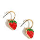 Paparazzi Accessories - Fashionable Fruit - Gold Earrings March 2024 Fashion Fix