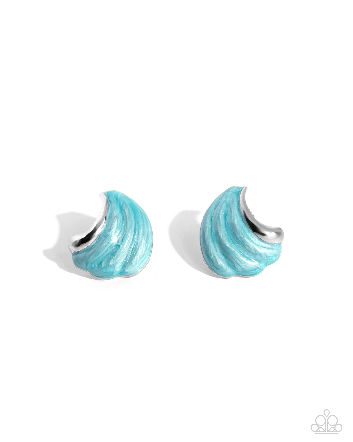 Paparazzi Accessories - Whimsical Waves - Blue Earrings