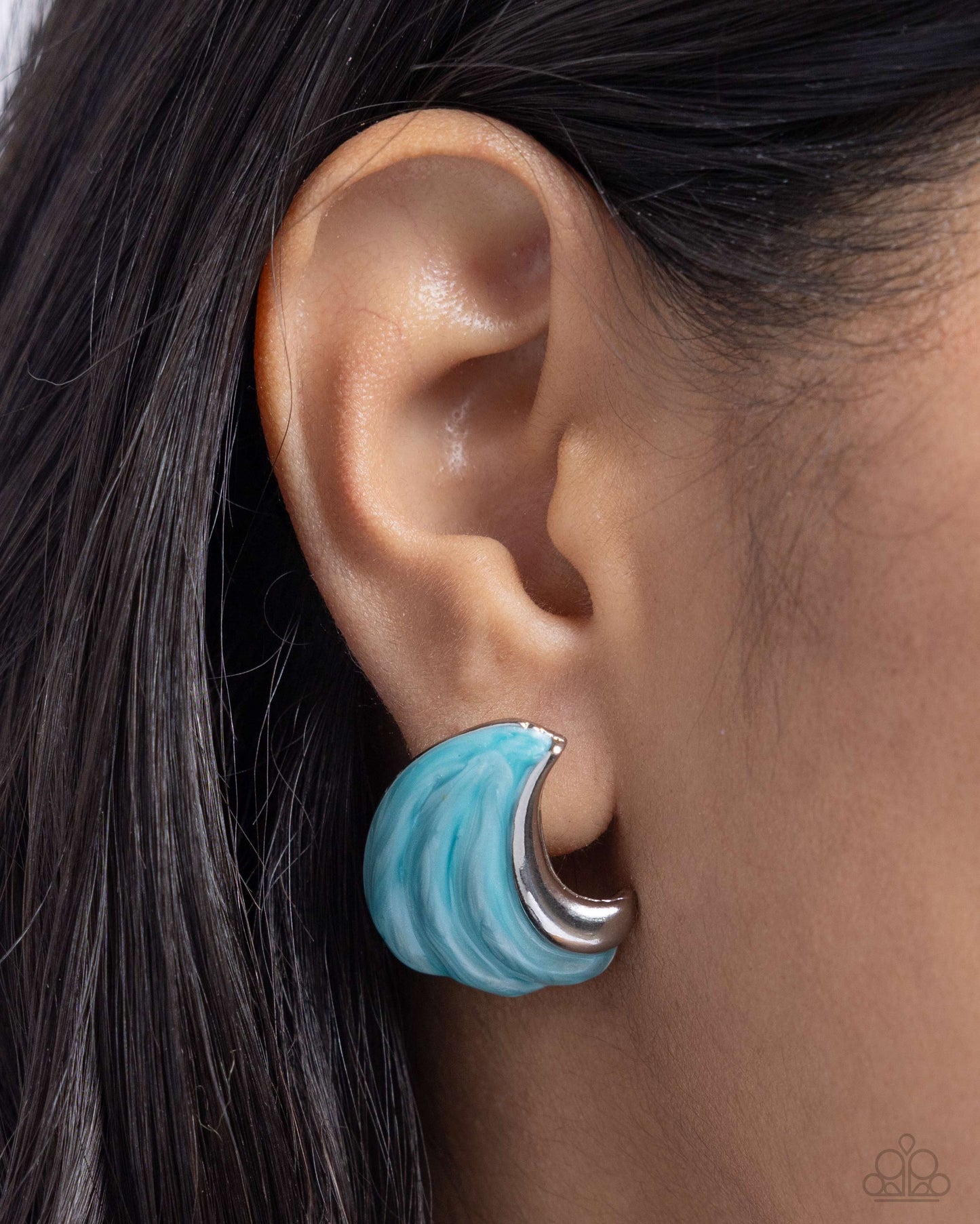 Paparazzi Accessories - Whimsical Waves - Blue Earrings