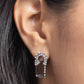 Paparazzi Accessories - Safety Pin Secret - Black Earrings