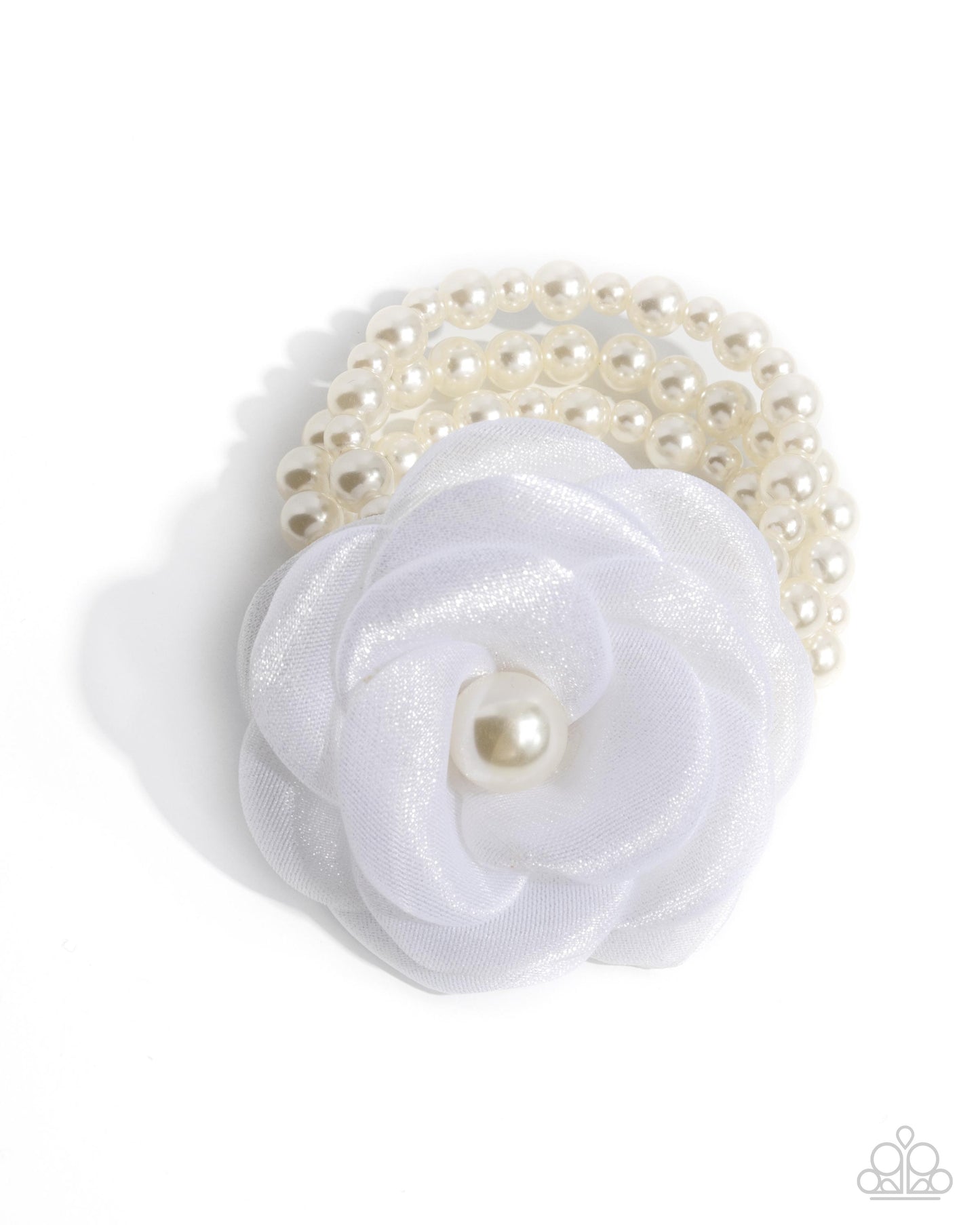 Paparazzi Accessories - Feminine Mystique #B748 - White Bracelet