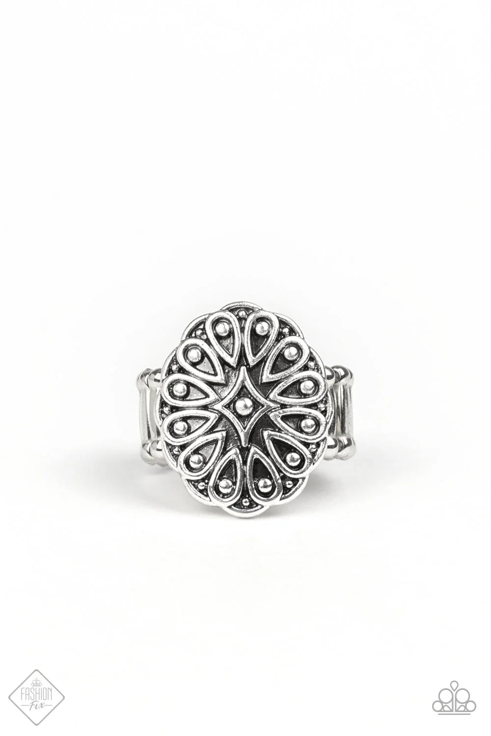 Paparazzi Accessories - Modern Mandala #GM-1019 Fashion Fix Silver Ring October 2019