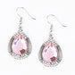 Paparazzi Accessories  - Grandmaster Shimmer #E1 Peg -  Light Pink Earrings