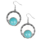 Paparazzi Accessories  - Mesa Mood #E109 Peg - Blue Earrings