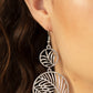 Paparazzi Accessories - Palm Oasis - Silver Earrings