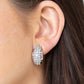 Paparazzi Accessories - Revenue Avenue - White Clip-On Earrings