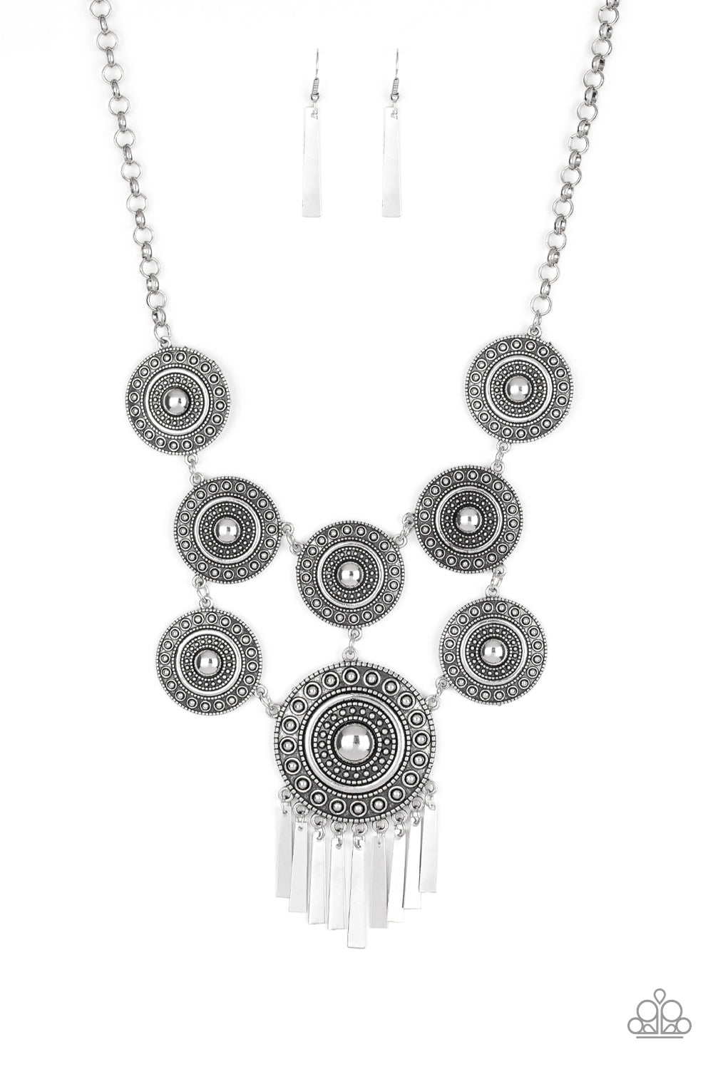 Modern Medalist Silver Necklace - TheMasterCollection