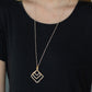 Square It Up - Rose Gold Necklace - TheMasterCollection