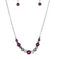Paparazzi Accessories  - The Big Leaguer - #N98 Purple Necklace