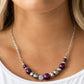 Paparazzi Accessories  - The Big Leaguer - #N98 Purple Necklace