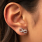 Paparazzi Accessories - Turn Of The Century #E617 - Silver Earrings
