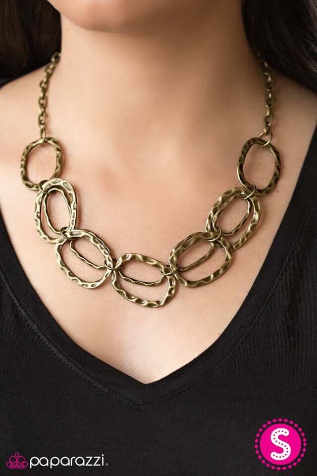 Paparazzi  Accessories- Cave of Wonders #L140 - Brass Necklace