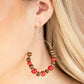 Paparazzi Accessories - Forestry Fashion - Red Earrings