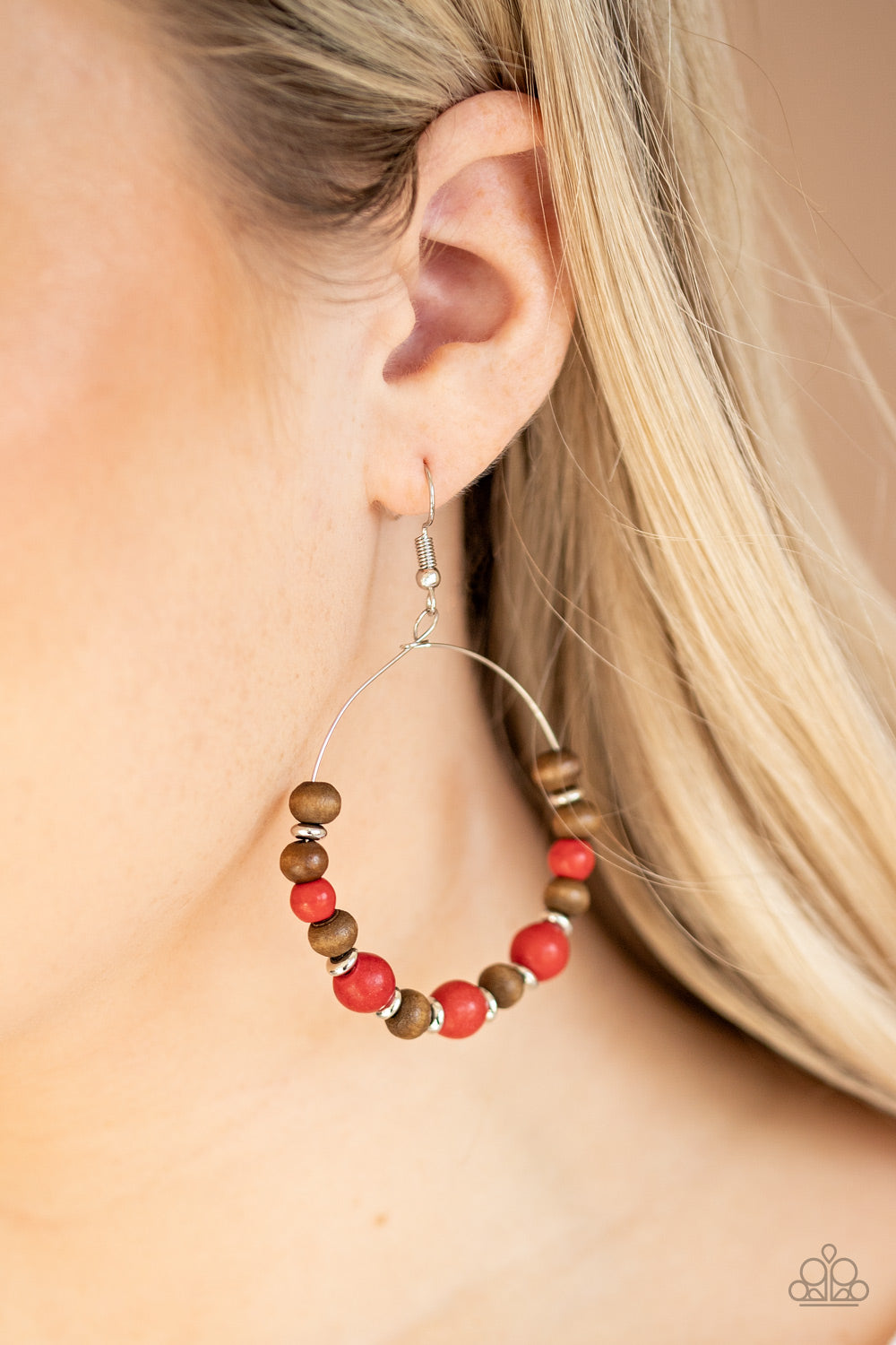 Paparazzi Accessories - Forestry Fashion - Red Earrings