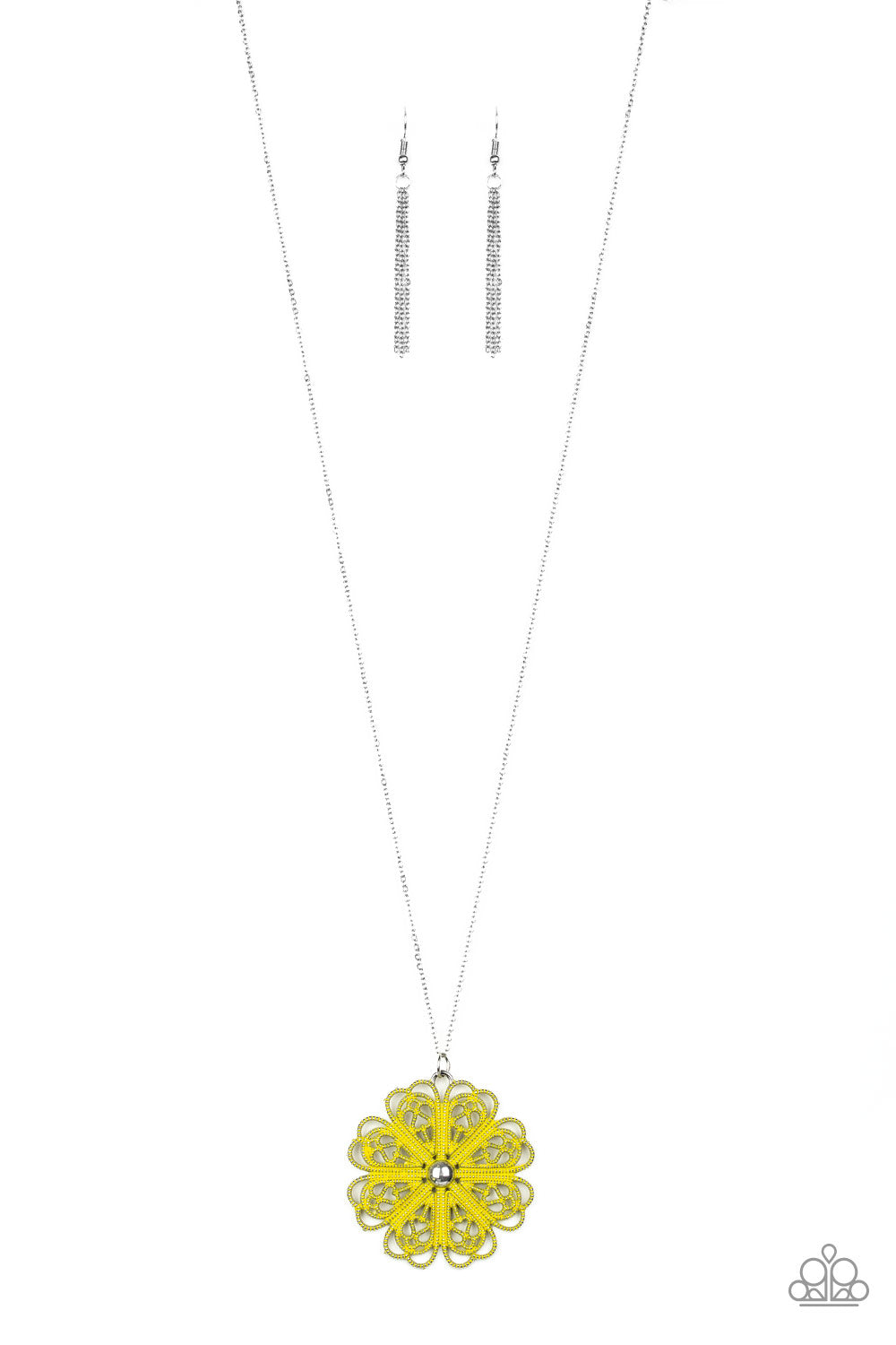 Paparazzi Accessories - Spin Your PINWHEELS - Yellow Necklace