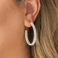 Paparazzi Accessories - Big Winner #E148 Bin 16 - White Earrings