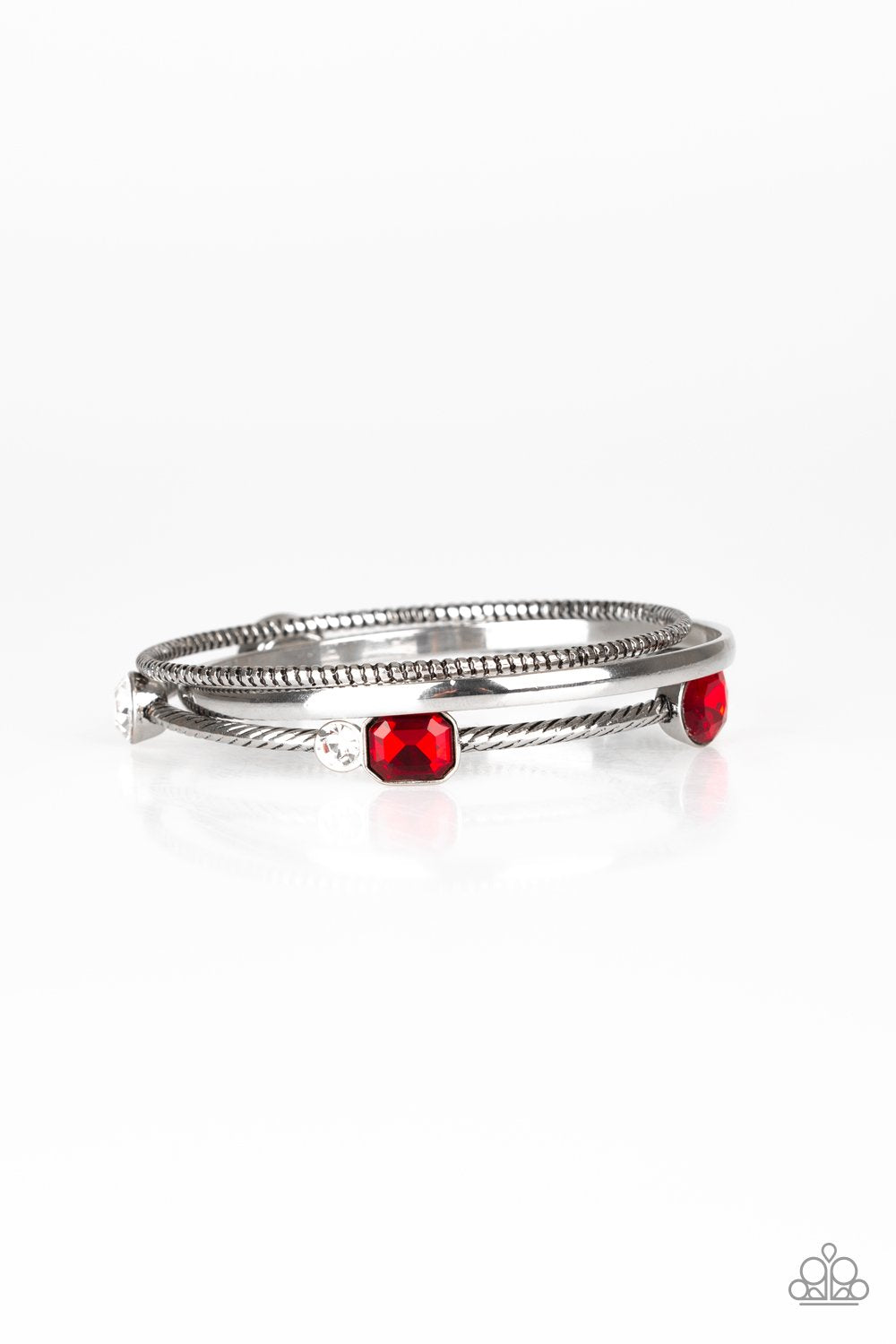 Paparazzi Accessories - City Slicker Sleek - Red Bracelet
