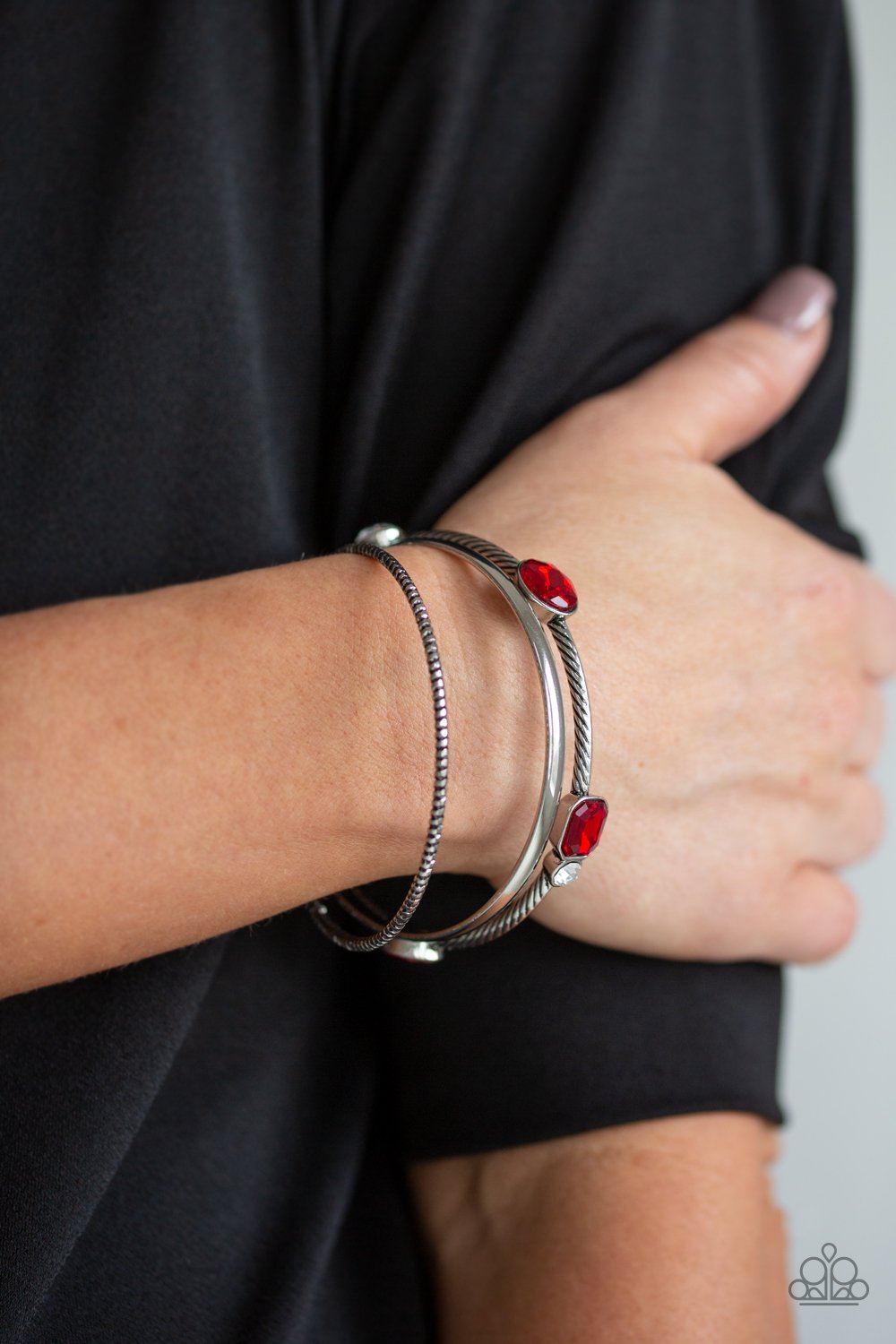 Paparazzi Accessories - City Slicker Sleek - Red Bracelet