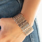Paparazzi Accessories - Texture Takedown #B590 Bin - Copper - Stretchy Bracelet