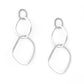 Twisted Trio - Silver Earring - TheMasterCollection