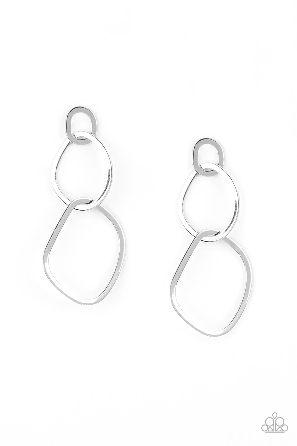 Twisted Trio - Silver Earring - TheMasterCollection