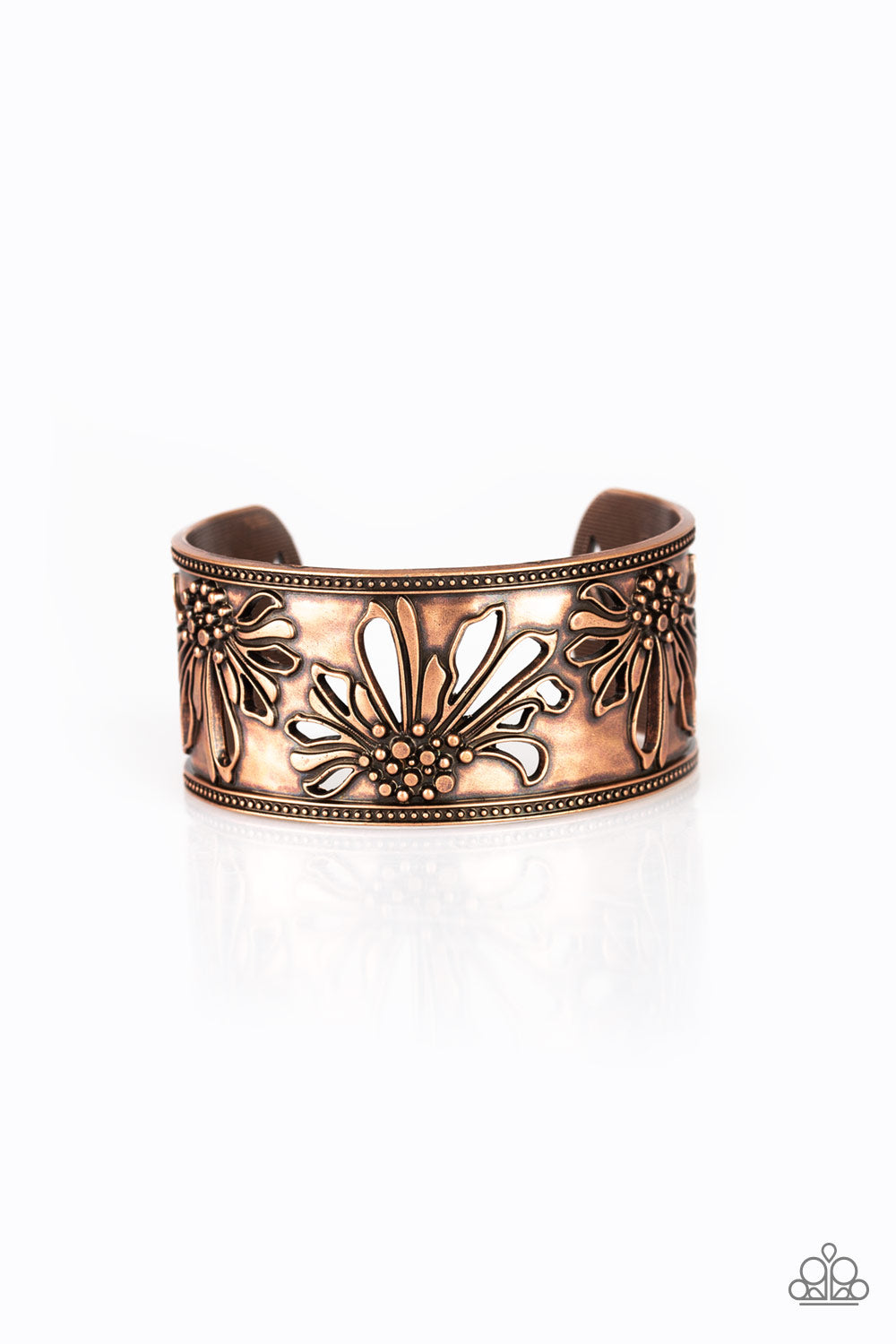 Where The WILDFLOWERS Are - Copper Bracelet - TheMasterCollection