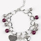 Paparazzi Accessories  - Royal Sweetheart #B296 - Purple Bracelet