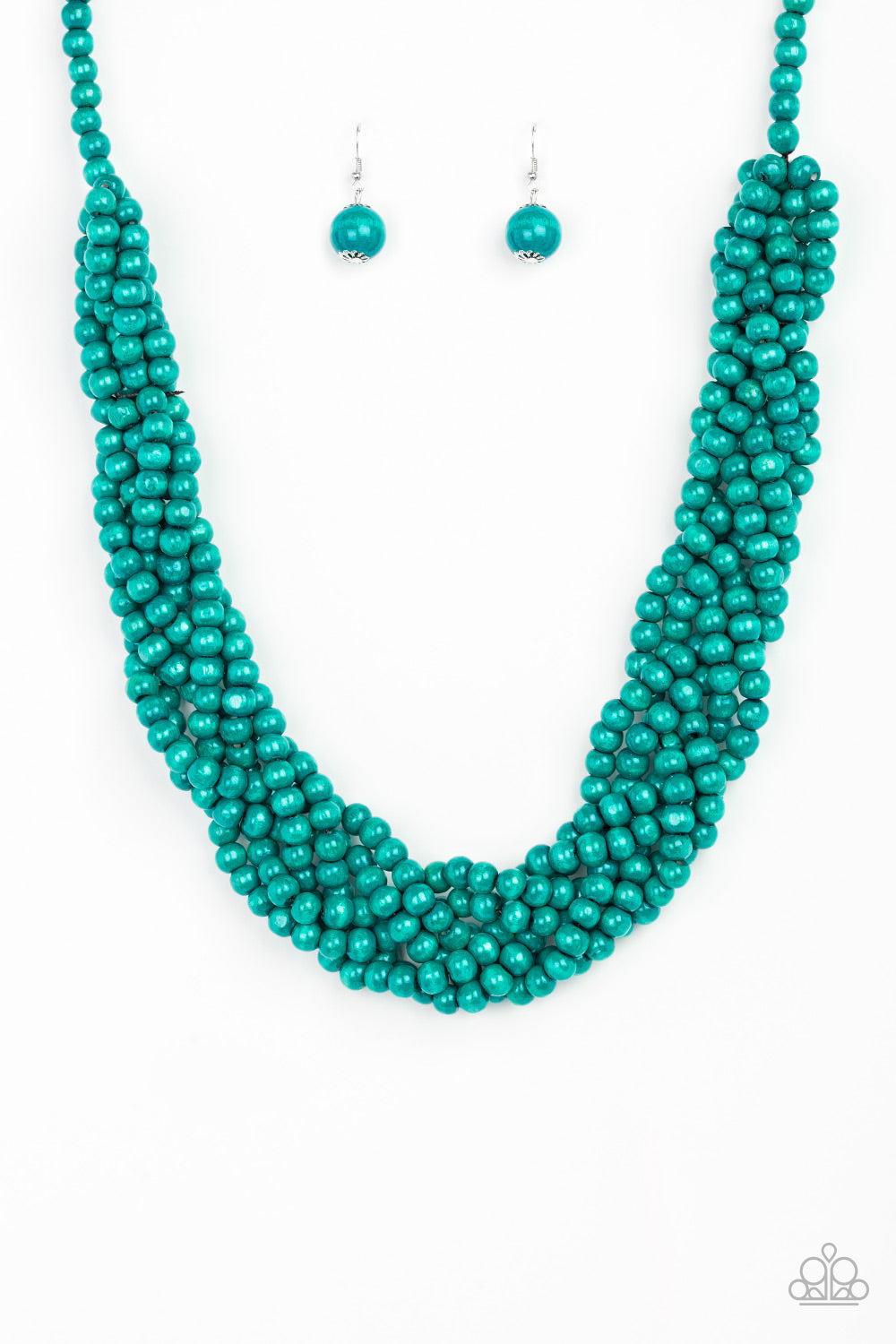 Paparazzi Accessories  - Tahiti Tropic #N130 Blue Necklace