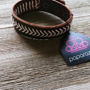 Paparazzi Accessories - Urban Brown FF Exclusive October 2018  #B381 Display - Brown Urban/Men Bracelet