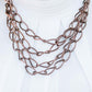 Paparazzi Accessories  - Chain Reaction #L120 - Copper Necklace