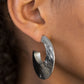 Paparazzi Accessories  - Mad About Shine #E88 Peg 18 - Silver Earrings