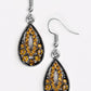 Paparazzi Accessories  - Money To Blow #E112 Peg - Brown Earring