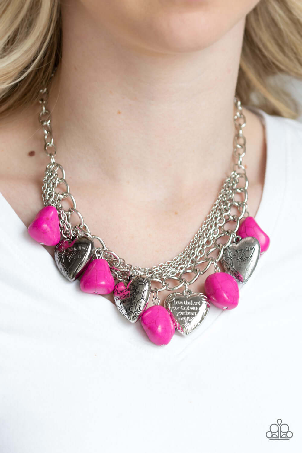 Change Of Heart - Pink Necklace - TheMasterCollection