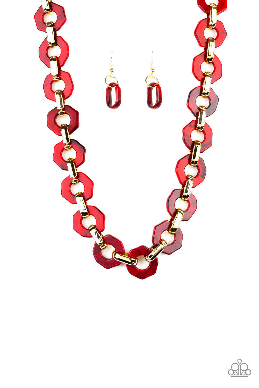 Fashionista Fever - Red Necklace - TheMasterCollection