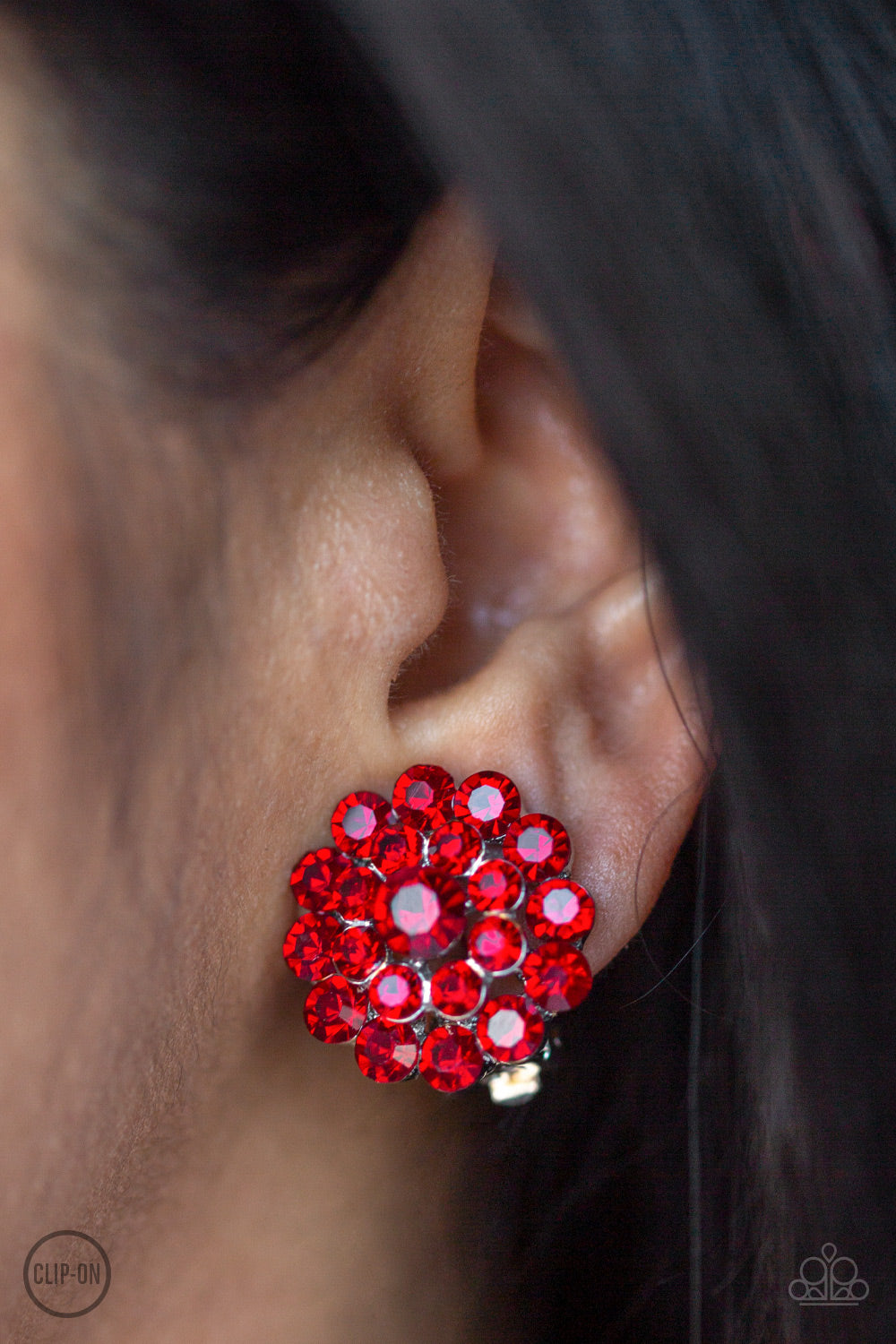 Paparazzi Accessories - Glammed Out - Red Earrings