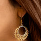 Paparazzi Accessories - Grapevine Glamorous - Gold Earrings