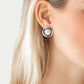 Paparazzi Accessories - Out Of This Galaxy #E341 Peg 18 - Silver Earrings