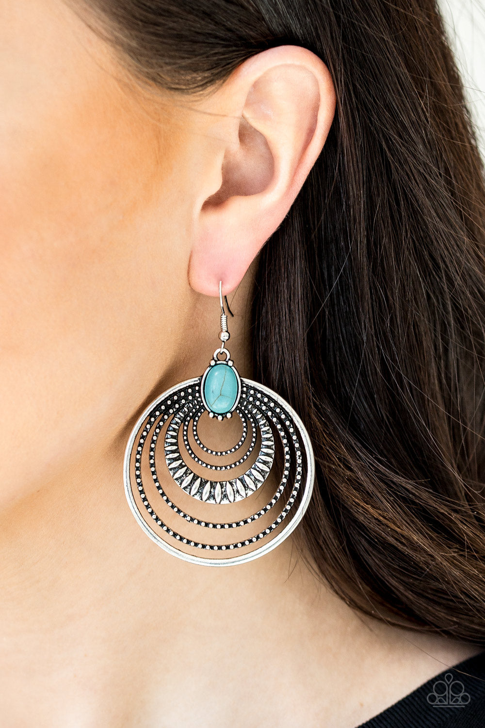 Paparazzi Accessories - Southern Sol - Blue Earrings