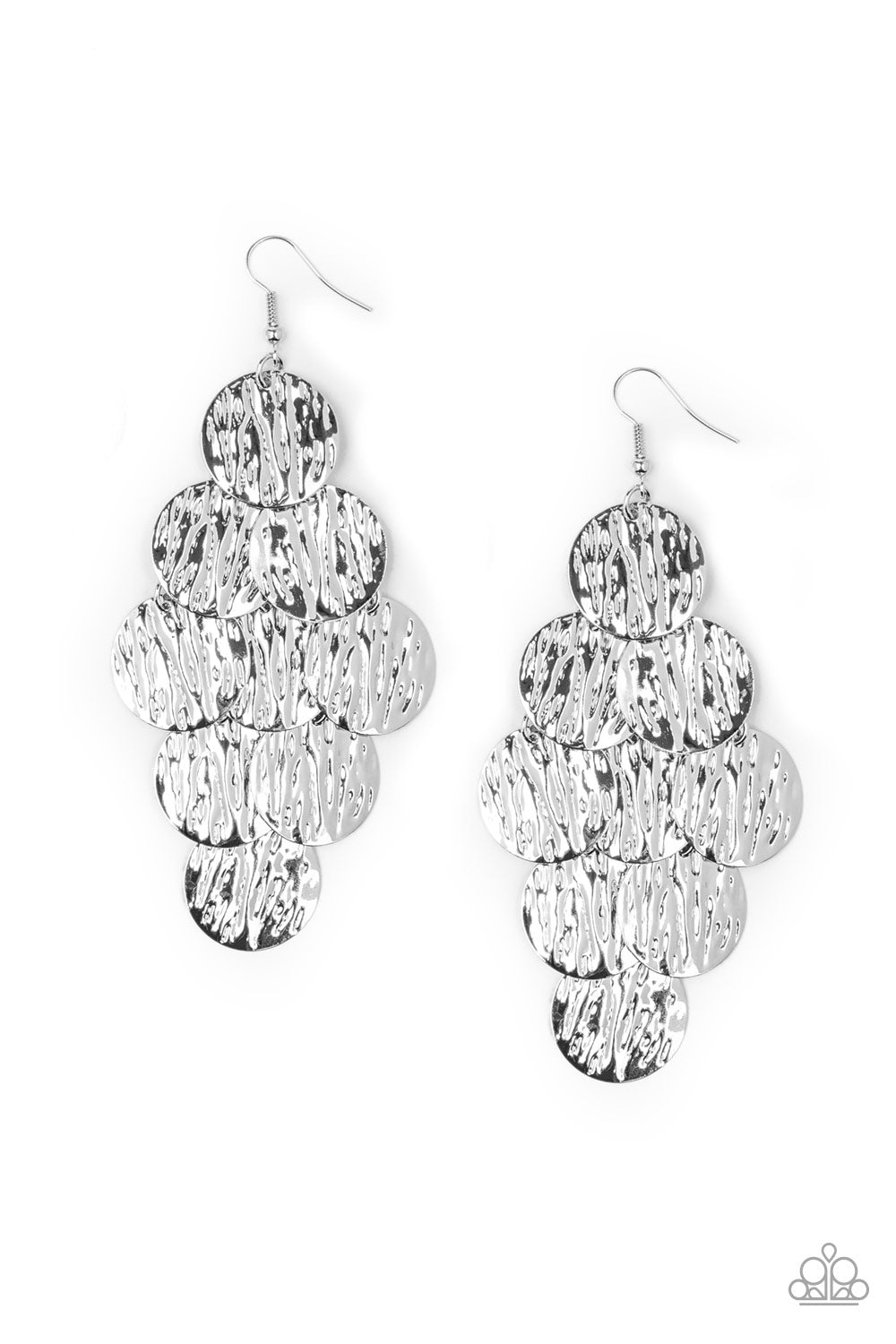 Paparazzi Accessories - Uptown Edge - Silver Earrings