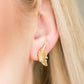 Flying Feathers Gold Earrings - TheMasterCollection