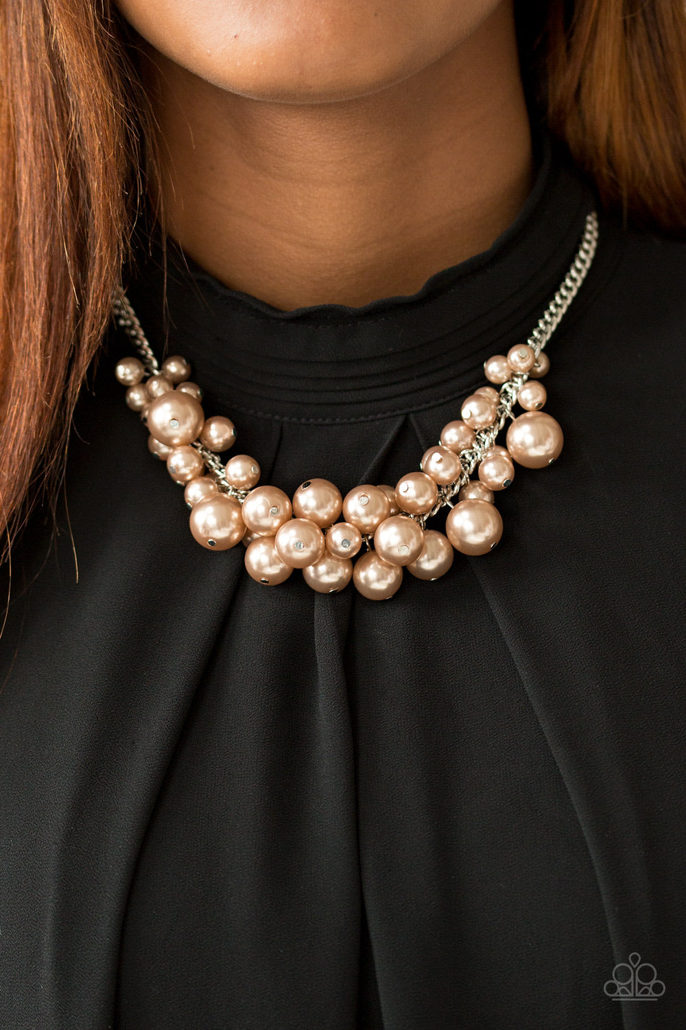 Paparazzi Accessories  - Glam Queen #N97 Brown Necklace