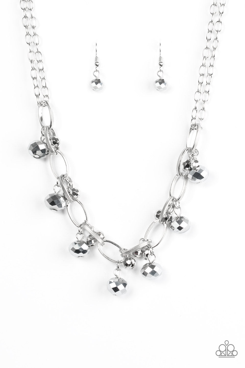 Lets Get This Fashion Show On the Road Silver Necklace - TheMasterCollection
