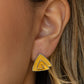 Paparazzi Accessories - On Blast - Yellow Earrings