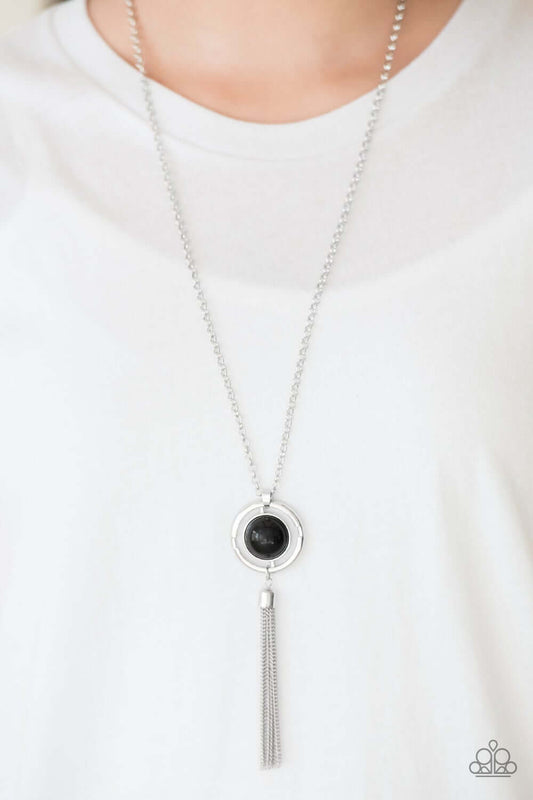 Paparazzi  Accessories - Always Front and Center #L139 - Black Necklace