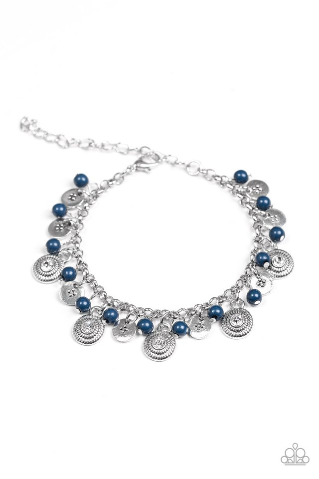 Paparazzi Accessories  - Pure LUXE #B271 Drawer 3/2 - Blue Bracelet