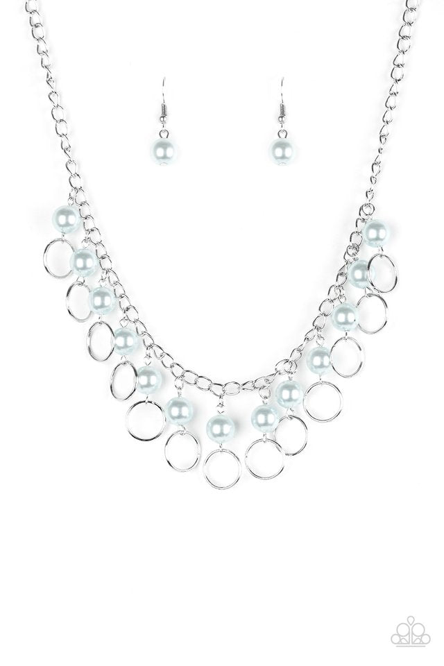 Paparazzi Accessories  - Run The Show #N166 Peg - Blue Necklace