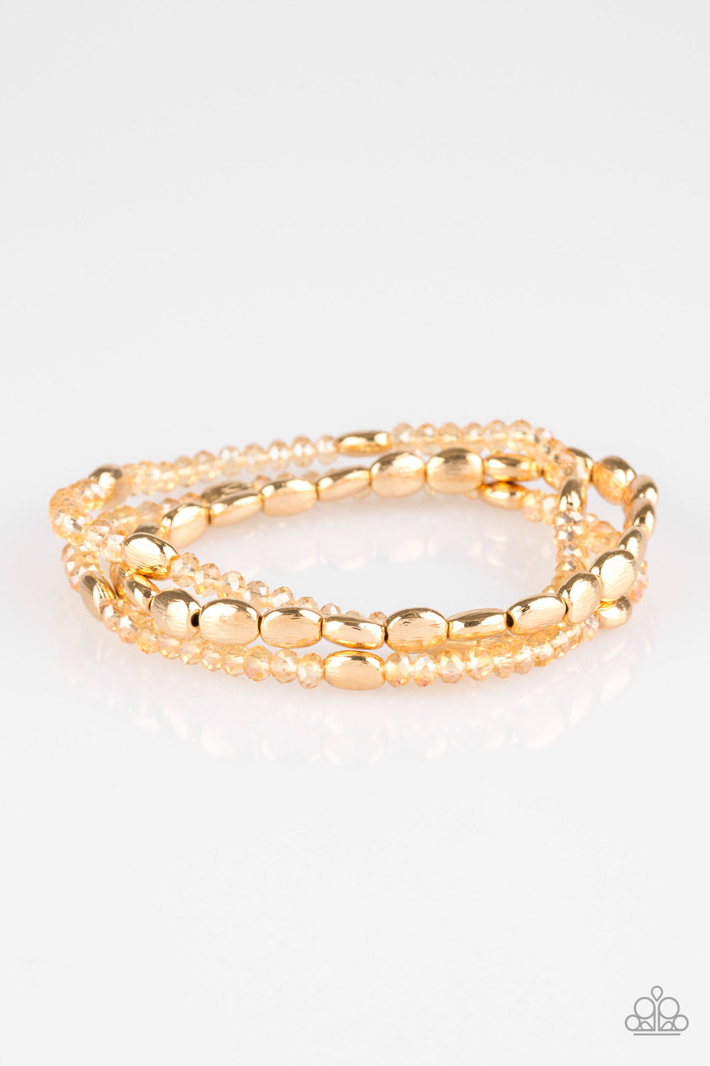 Paparazzi Accessories - Hello Beautiful #B465 - Gold Bracelet