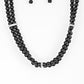 Paparazzi Accessories  - Put on your Party Dress #N181 Peg - Black Necklace